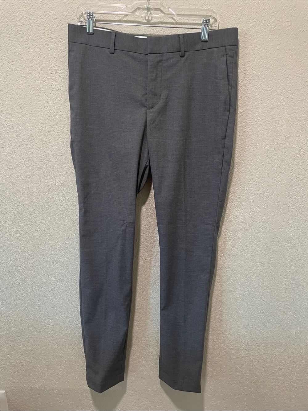 H&M Men's Skinny Fit Tailored Dress Pants Gray, 33